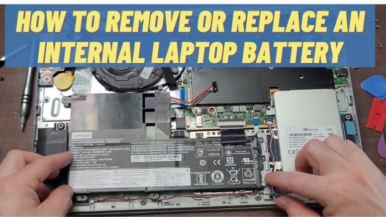 How to Remove an Internal Laptop Battery