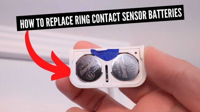 How to Remove Batteries from Ring Contact Sensor