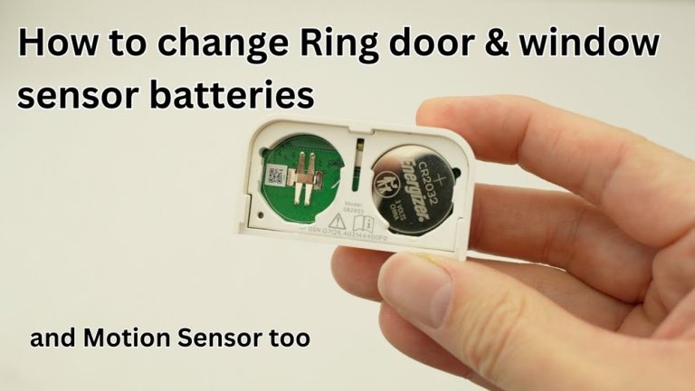 How to Remove Batteries from Ring Door Sensor